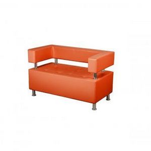 Диван 2х местный Рейли Оранжевый в Игриме - igrim.ok-mebel.com | фото