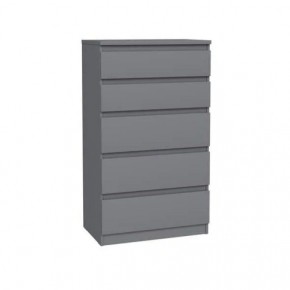 2.03.02.070.4 КАСТОР комод 5 ящиков RU серый в Игриме - igrim.ok-mebel.com | фото