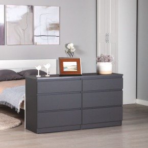 2.03.02.080.4 КАСТОР комод 6 ящиков RU серый в Игриме - igrim.ok-mebel.com | фото 3
