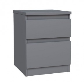 2.03.03.050.4 КАСТОР тумба 2 ящика RU серая в Игриме - igrim.ok-mebel.com | фото