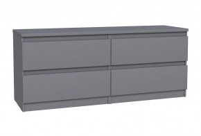 2.03.03.100.4 КАСТОР тумба 4 ящика RU серая в Игриме - igrim.ok-mebel.com | фото