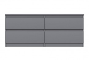2.03.03.100.4 КАСТОР тумба 4 ящика RU серая в Игриме - igrim.ok-mebel.com | фото 2