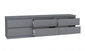 2.03.03.110.4 КАСТОР тумба 6 ящиков RU серая в Игриме - igrim.ok-mebel.com | фото 3