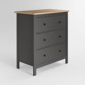 2.08.02.020.15 САГА комод 3 ящика серый/ясень в Игриме - igrim.ok-mebel.com | фото