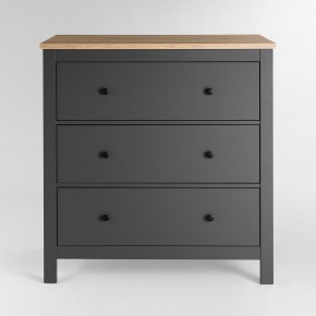 2.08.02.020.15 САГА комод 3 ящика серый/ясень в Игриме - igrim.ok-mebel.com | фото 2