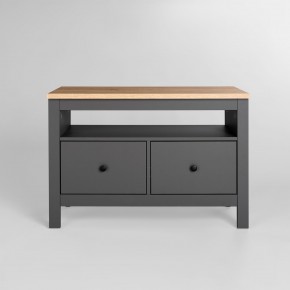 2.08.03.080.15 САГА тумба 2 ящика серая/ясень RU в Игриме - igrim.ok-mebel.com | фото 2