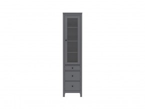 2.08.07.120.4 САГА шкаф с витриной 50 серый RU в Игриме - igrim.ok-mebel.com | фото 2