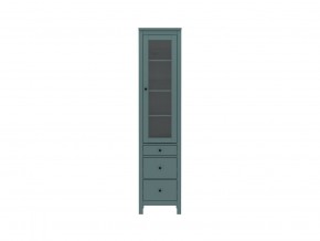 2.08.07.120.6 САГА шкаф с витриной 50 темно-бирюзовый RU в Игриме - igrim.ok-mebel.com | фото 2