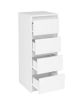 АЙДЕН КМ06-400 Комод 4 ящика (белый) в Игриме - igrim.ok-mebel.com | фото 2