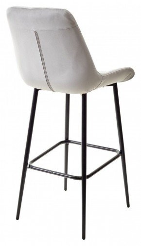 Барный стул ХОФМАН, цвет H-09 Светло-серый, велюр / черный каркас М-City в Игриме - igrim.ok-mebel.com | фото 6