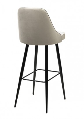 Барный стул NEPAL-BAR ЛАТТЕ #25, велюр/ черный каркас (H=78cm) М-City в Игриме - igrim.ok-mebel.com | фото 2
