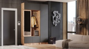БАВАРИЯ Прихожая (дуб вотан/графит) в Игриме - igrim.ok-mebel.com | фото