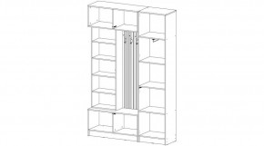 БАВАРИЯ Прихожая (дуб вотан/кашемир) в Игриме - igrim.ok-mebel.com | фото 4