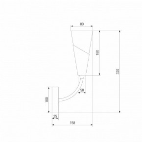 Бра Eurosvet Rhyton 60167/1 латунь в Игриме - igrim.ok-mebel.com | фото 5