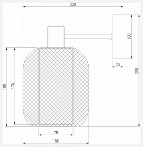 Бра Eurosvet Voile 30191/1 черный в Игриме - igrim.ok-mebel.com | фото 4