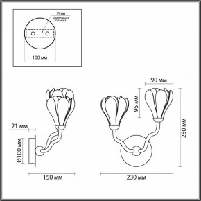 Бра Odeon Light Gardi 5090/2W в Игриме - igrim.ok-mebel.com | фото 4