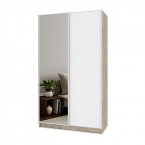 БРАУН Б632 Шкаф-купе (дуб серый/белый) в Игриме - igrim.ok-mebel.com | фото