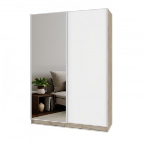 БРАУН Б672 Шкаф-купе (дуб серый/белый) в Игриме - igrim.ok-mebel.com | фото