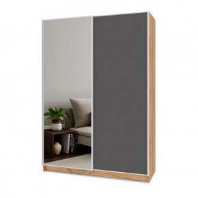 БРАУН Б682 Шкаф-купе (дуб золотой/графит) в Игриме - igrim.ok-mebel.com | фото