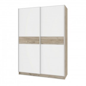 БРАУН Б685 Шкаф-купе (дуб серый/белый) в Игриме - igrim.ok-mebel.com | фото