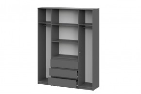 ДЕНВЕР Шкаф четырехстворчатый (Графит серый) в Игриме - igrim.ok-mebel.com | фото 2