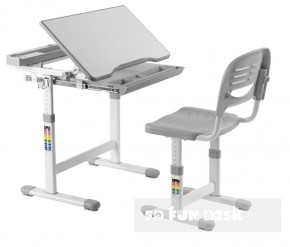 Комплект парта + стул трансформеры Cantare Grey в Игриме - igrim.ok-mebel.com | фото