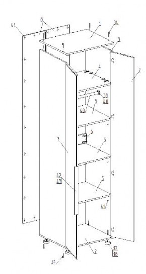 Детская "Лео" (модульная) в Игриме - igrim.ok-mebel.com | фото 9