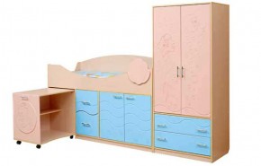 Набор мебели для детской Юниор -12.2 (700*1860) МДФ матовый в Игриме - igrim.ok-mebel.com | фото
