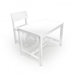 Детский растущий комплект стол и стул Я САМ "Лофт" (Белый, Белый) в Игриме - igrim.ok-mebel.com | фото