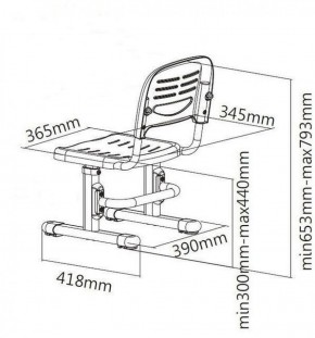Детский стул SST3 Blue в Игриме - igrim.ok-mebel.com | фото 4