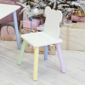 Детский стул Мишутка (Белый/Белый/Цветной) в Игриме - igrim.ok-mebel.com | фото