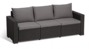 Диван Калифорния 3-х местный (California 3 Sofa), графит в Игриме - igrim.ok-mebel.com | фото 2