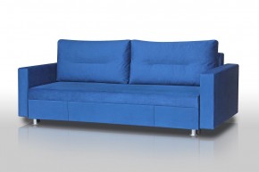 Диван Комфорт с прямыми подлокотниками (микровелюр синий) в Игриме - igrim.ok-mebel.com | фото