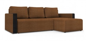 Диван угловой Алиса 3 Shaggy BROWN - TEOS BLACK в Игриме - igrim.ok-mebel.com | фото