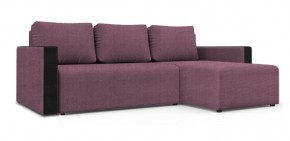 Диван угловой Алиса 3 Shaggy LILAC - TEOS BLACK в Игриме - igrim.ok-mebel.com | фото