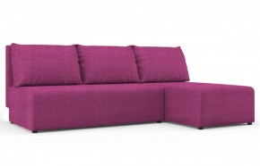 Диван угловой Алиса Shaggy FUCHSIA без подлокотников в Игриме - igrim.ok-mebel.com | фото