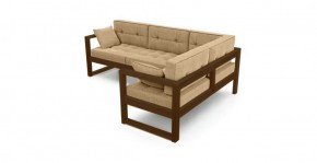 Диван угловой Д-4 Правый (Беж/Темный дуб) в Игриме - igrim.ok-mebel.com | фото 2
