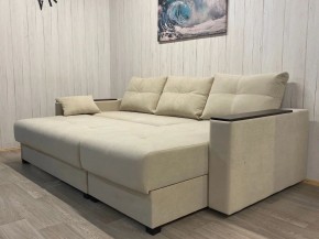 Диван угловой Комфорт-3 (НПБ+МДФ) велюр Luma 01 в Игриме - igrim.ok-mebel.com | фото 4