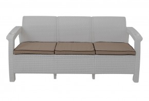 Диван Yalta Premium Sofa 3 Set (Ялта) белый (+подушки под спину) в Игриме - igrim.ok-mebel.com | фото 2