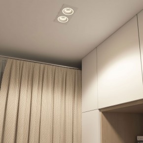 DK2062-WH Встраиваемый светильник, IP 20, до 15 Вт, GU10, LED, белый, алюминий в Игриме - igrim.ok-mebel.com | фото 4