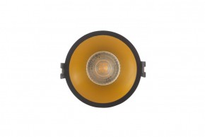 DK3026-BG Встраиваемый светильник, IP 20, 10 Вт, GU5.3, LED, черный/золотой, пластик в Игриме - igrim.ok-mebel.com | фото