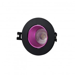 DK3061-BK+PI Встраиваемый светильник, IP 20, 10 Вт, GU5.3, LED, черный/розовый, пластик в Игриме - igrim.ok-mebel.com | фото