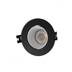 DK3061-BK+WH Встраиваемый светильник, IP 20, 10 Вт, GU5.3, LED, черный/белый, пластик в Игриме - igrim.ok-mebel.com | фото
