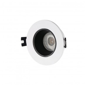 DK3061-WH+BK Встраиваемый светильник, IP 20, 10 Вт, GU5.3, LED, белый/черный, пластик в Игриме - igrim.ok-mebel.com | фото