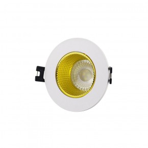 DK3061-WH+YE Встраиваемый светильник, IP 20, 10 Вт, GU5.3, LED, белый/желтый, пластик в Игриме - igrim.ok-mebel.com | фото