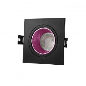 DK3071-BK+PI Встраиваемый светильник, IP 20, 10 Вт, GU5.3, LED, черный/розовый, пластик в Игриме - igrim.ok-mebel.com | фото