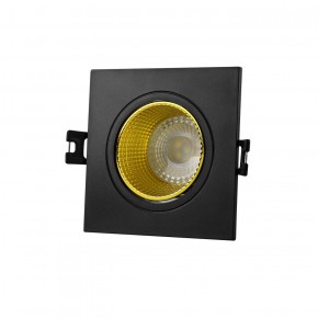 DK3071-BK+YE Встраиваемый светильник, IP 20, 10 Вт, GU5.3, LED, черный/желтый, пластик в Игриме - igrim.ok-mebel.com | фото