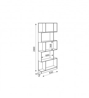 Дуглас (подростковая) М05 Стеллаж в Игриме - igrim.ok-mebel.com | фото 2