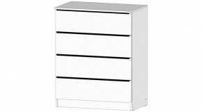 ЭЛЕГАНТ Комод 4 ящика (белый) в Игриме - igrim.ok-mebel.com | фото
