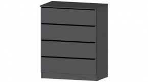 ЭЛЕГАНТ Комод 4 ящика (графит) в Игриме - igrim.ok-mebel.com | фото